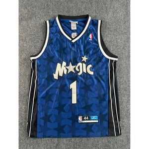 Tracy McGrady Orlando Magic Reebok Star Pattern Jersey Number 1 Blue Size 44